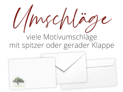 Umschläge, Briefhüllen, Übergabeboxen in verschiedenen Formaten